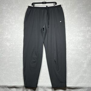 Fabletics Sweatpants Mens XXL Black Athletic Stretch Drawstring Waist Logo
